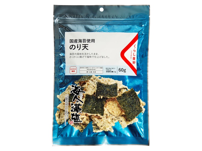 くらし良好 国産海苔使用のり天60ｇ　238円
